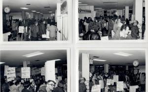 Rally to protest the taxation of northern benefits in 1982